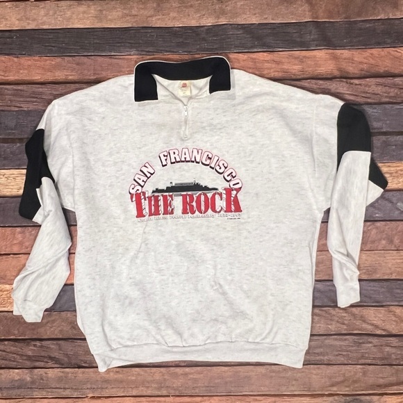 Vintage Sweatshirt San Francisco California The Rock Pullover Sweatshirt - Picture 1 of 7